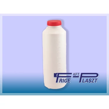 1 l-es PE FLAKON (kerek, mércés) M48-as kupakhoz